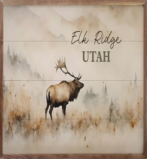 Personalized City State Mountain Elk